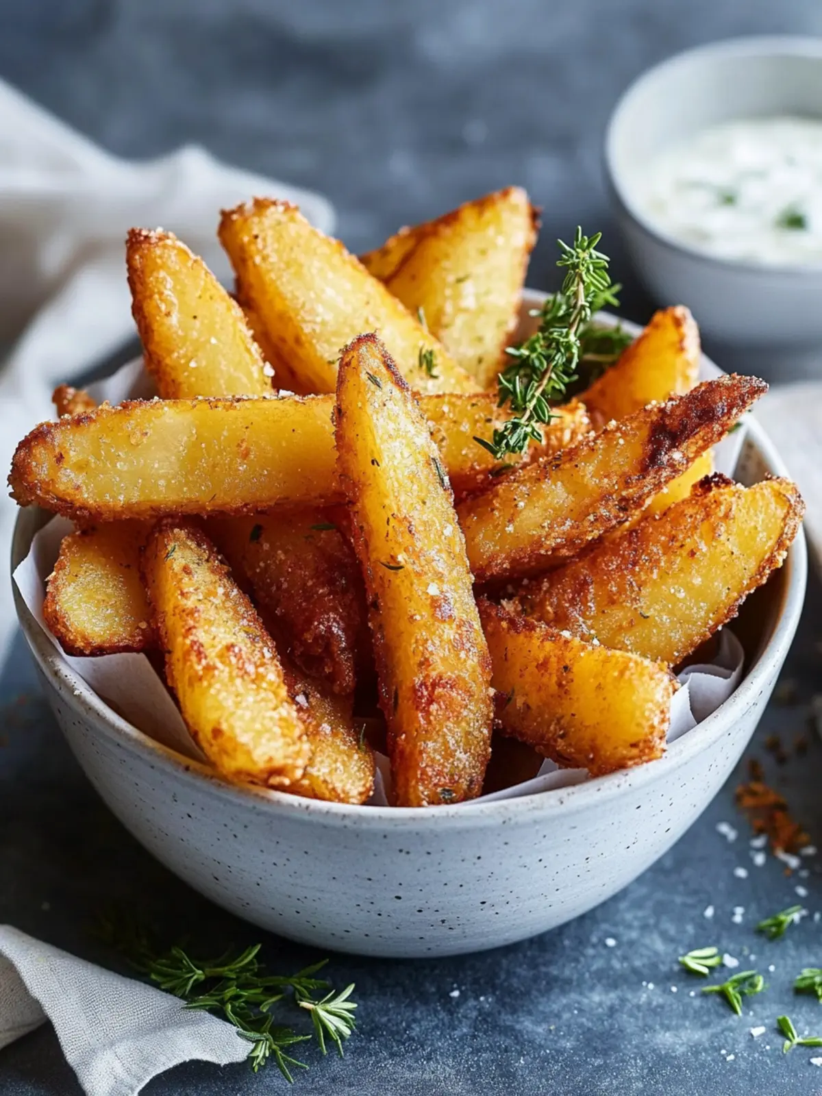 Kartoffelspalten aus der Heißluftfritteuse