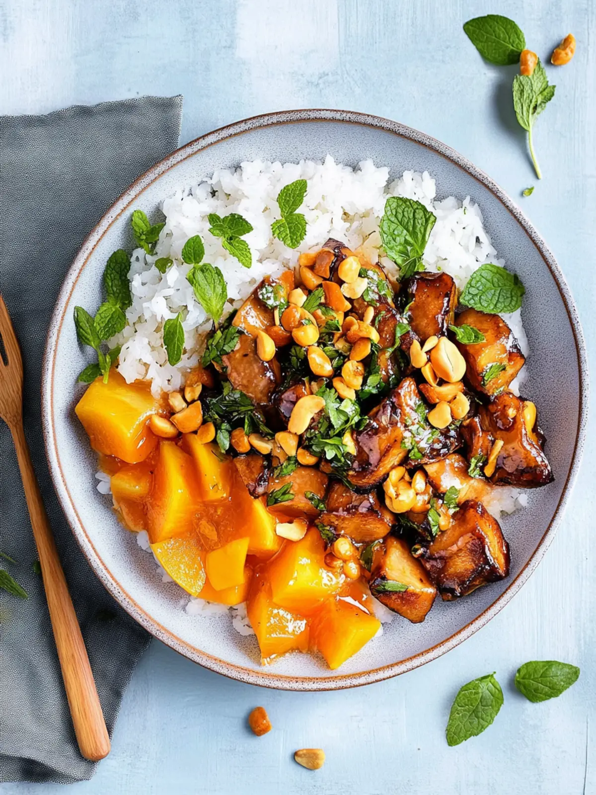 Knusprig-süße Tofuwürfel