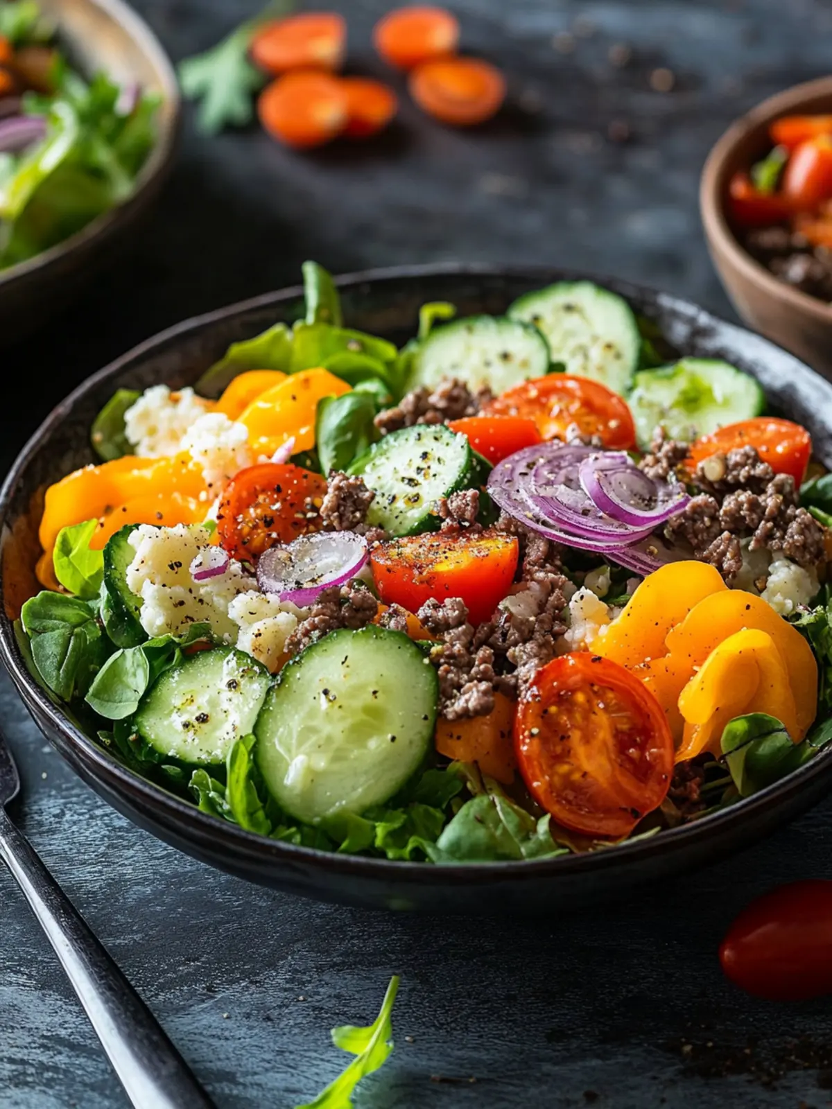 A salad doesn't fill you up.