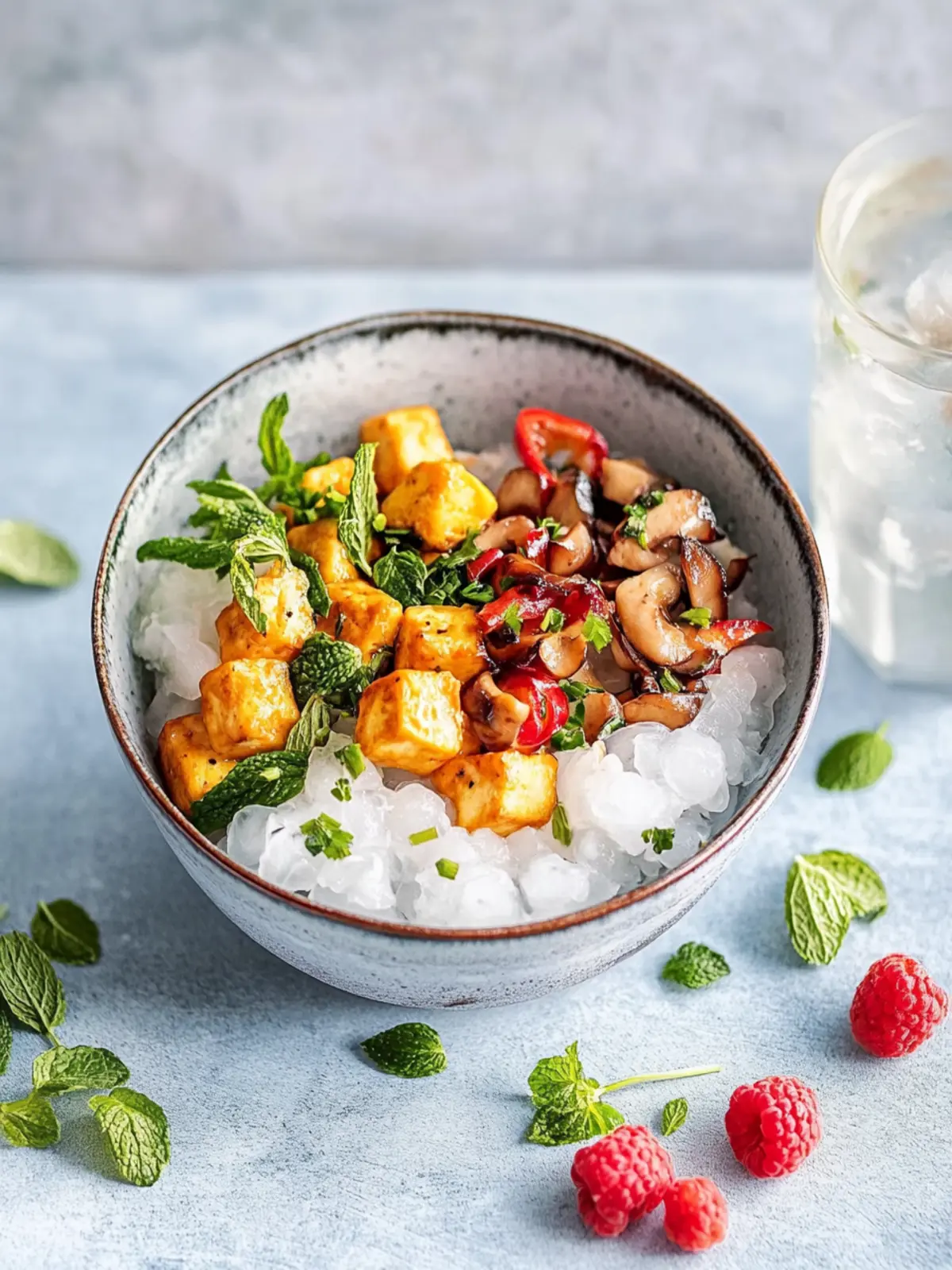 Knusprig-süße Tofuwürfel