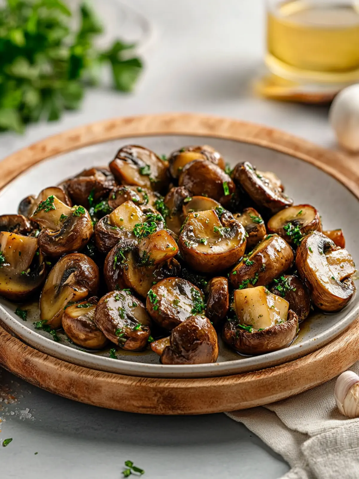 So einfach und gut: Balsamico-Champignons aus dem Airfryer