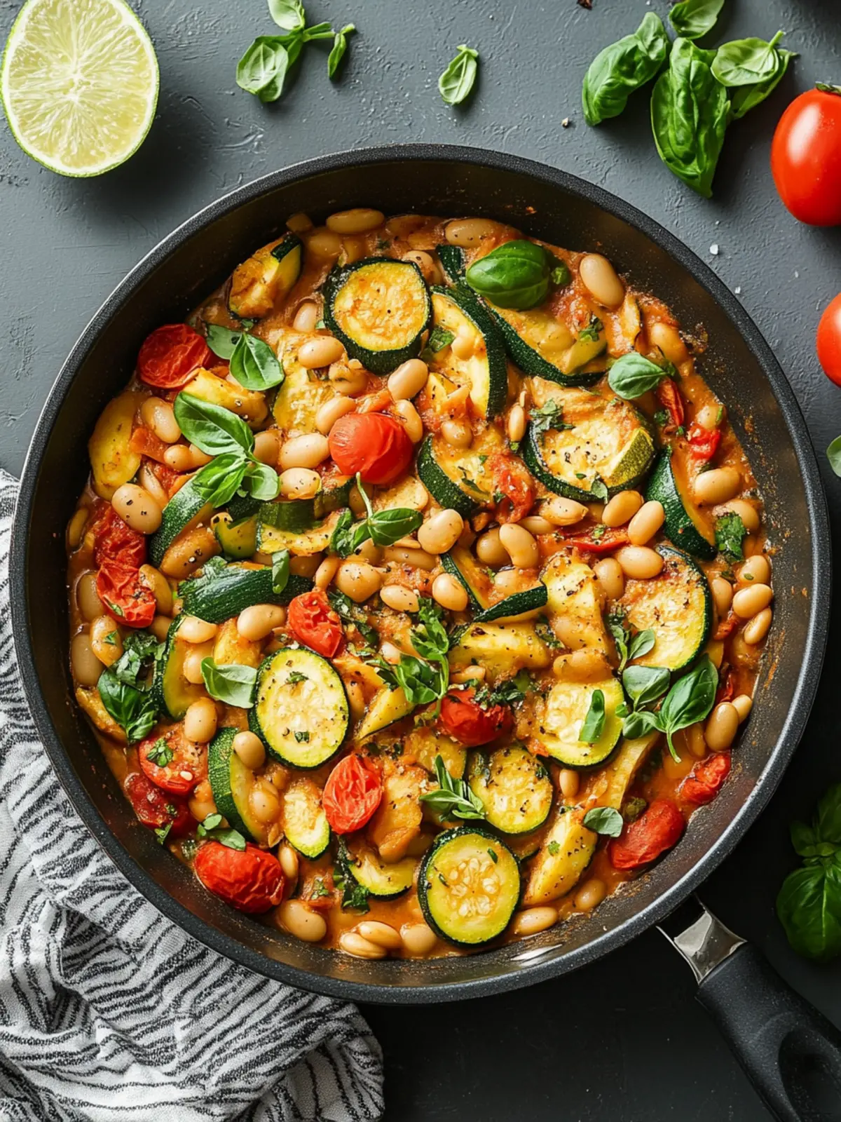 This zucchini bean pan you want to immediately cook again