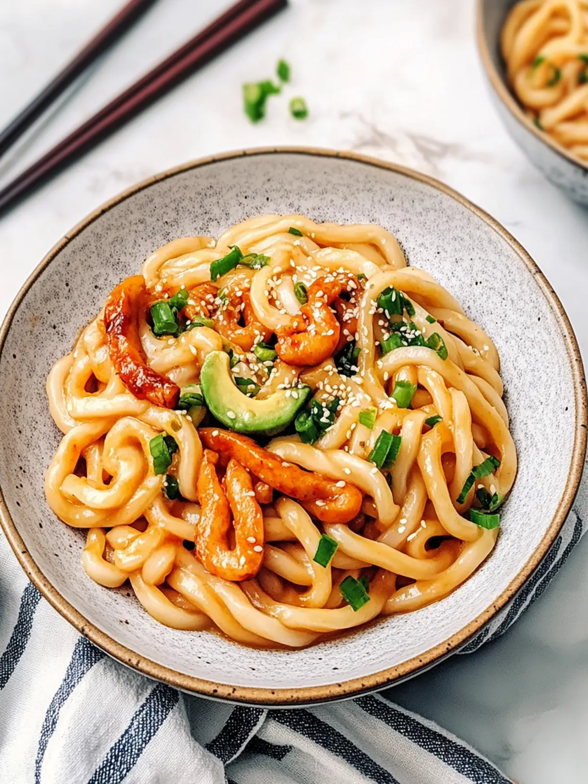 Gebratene Udon-Nudeln