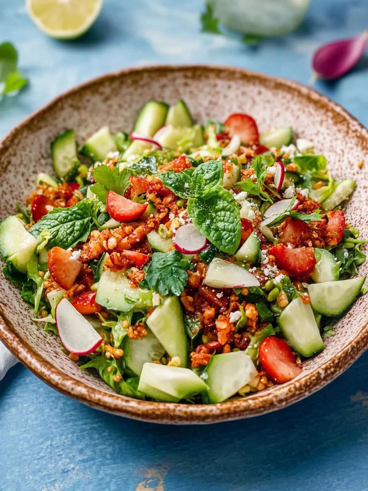 Knuspriger Reissalat