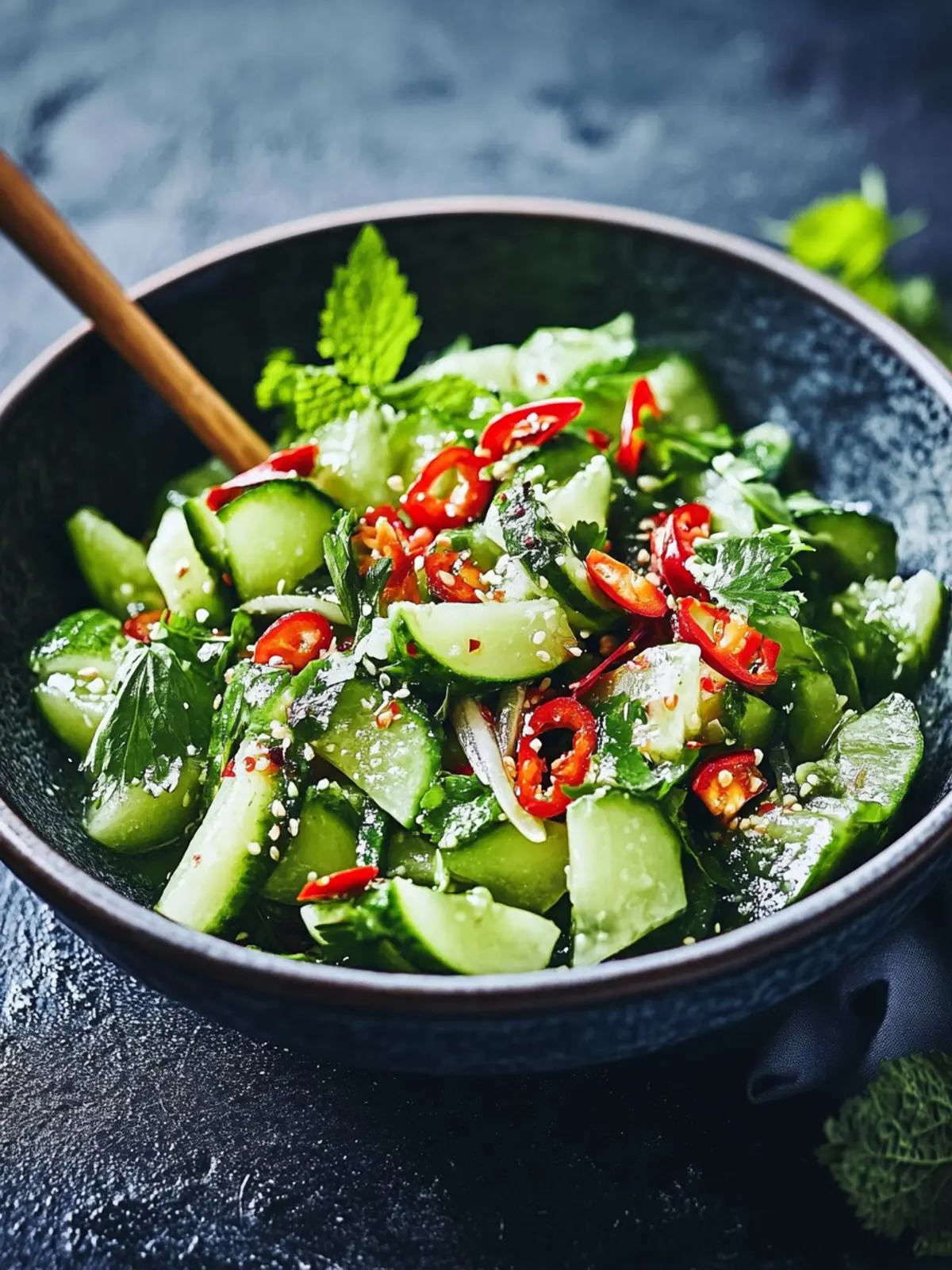 Asiatischer Gurkensalat