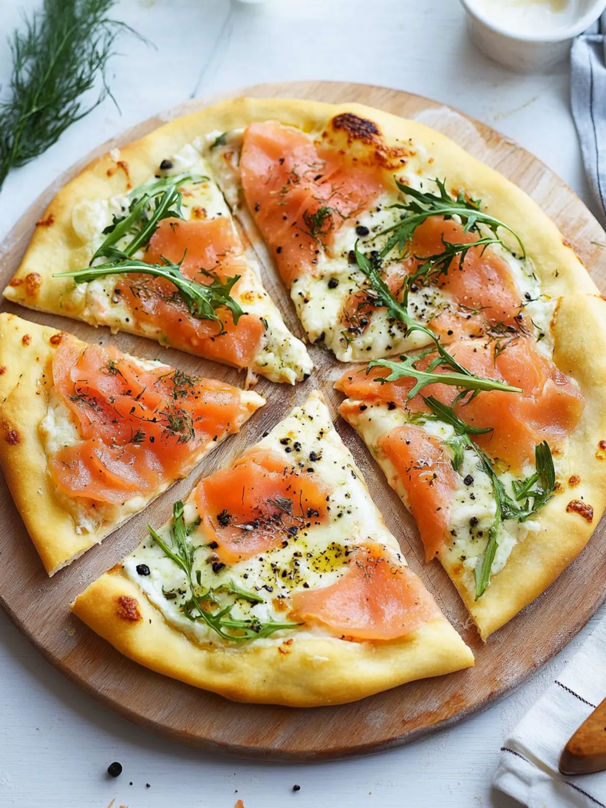 Lachs-Pizza