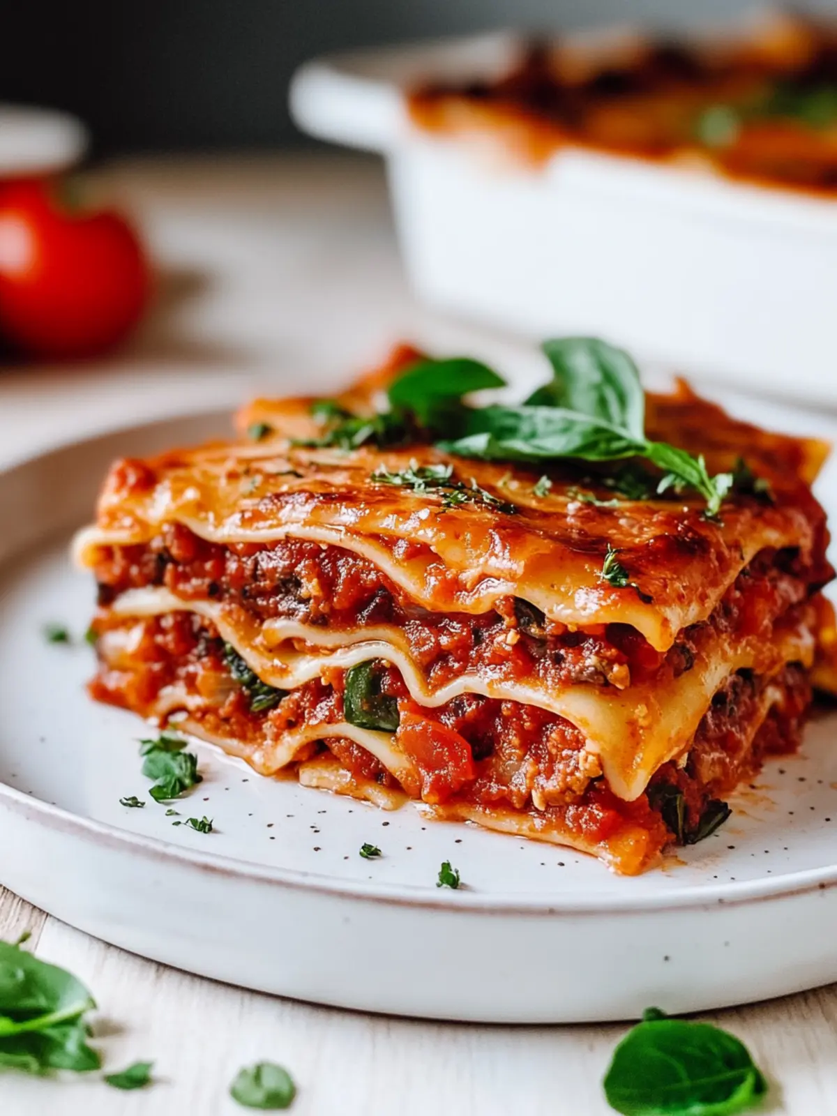 Vegane Lasagne-Rollen