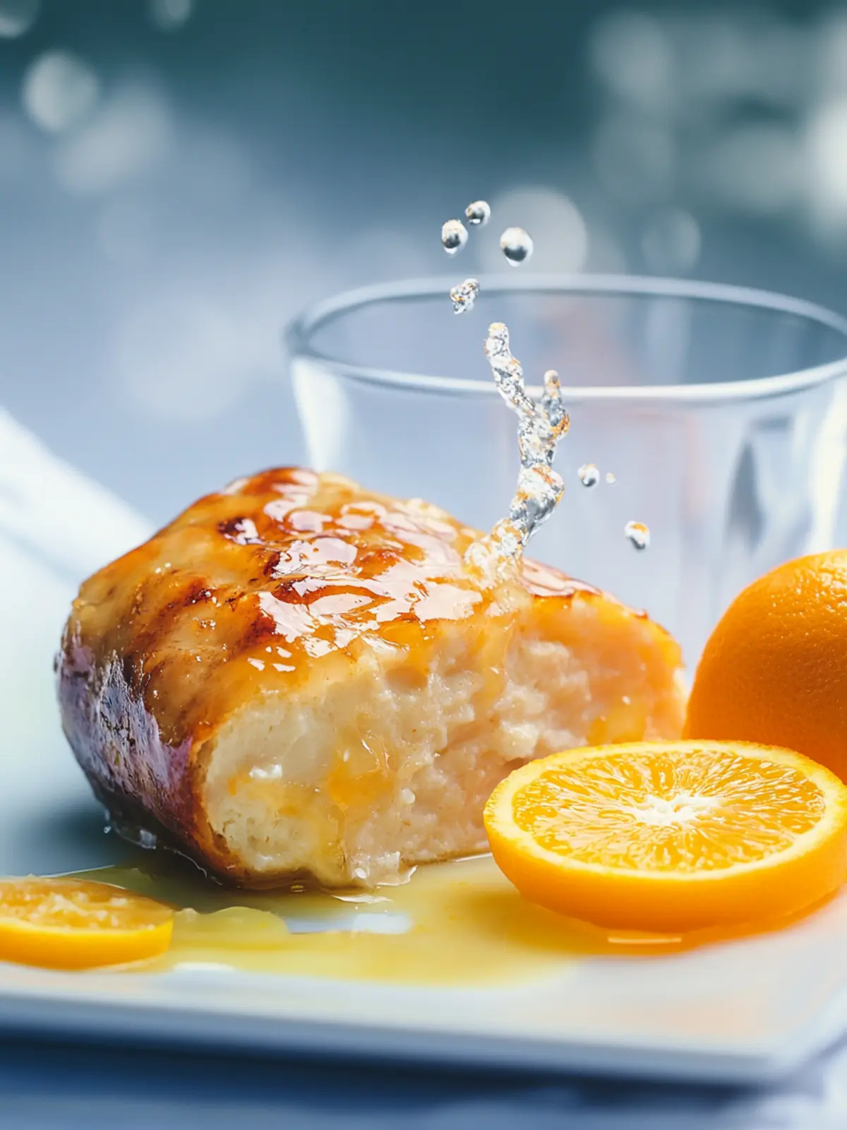 Hähnchenbrust mit Orangenglasur