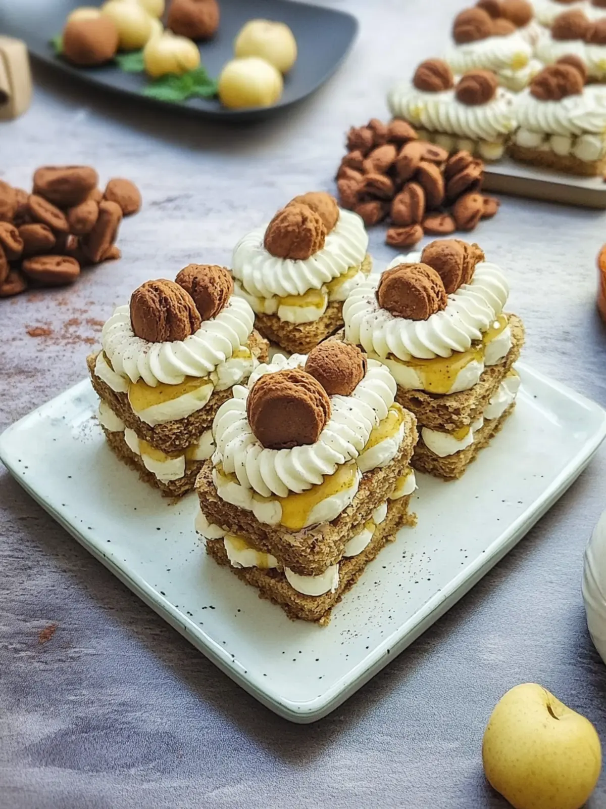 Bratapfel-Tiramisu mit Spekulatius