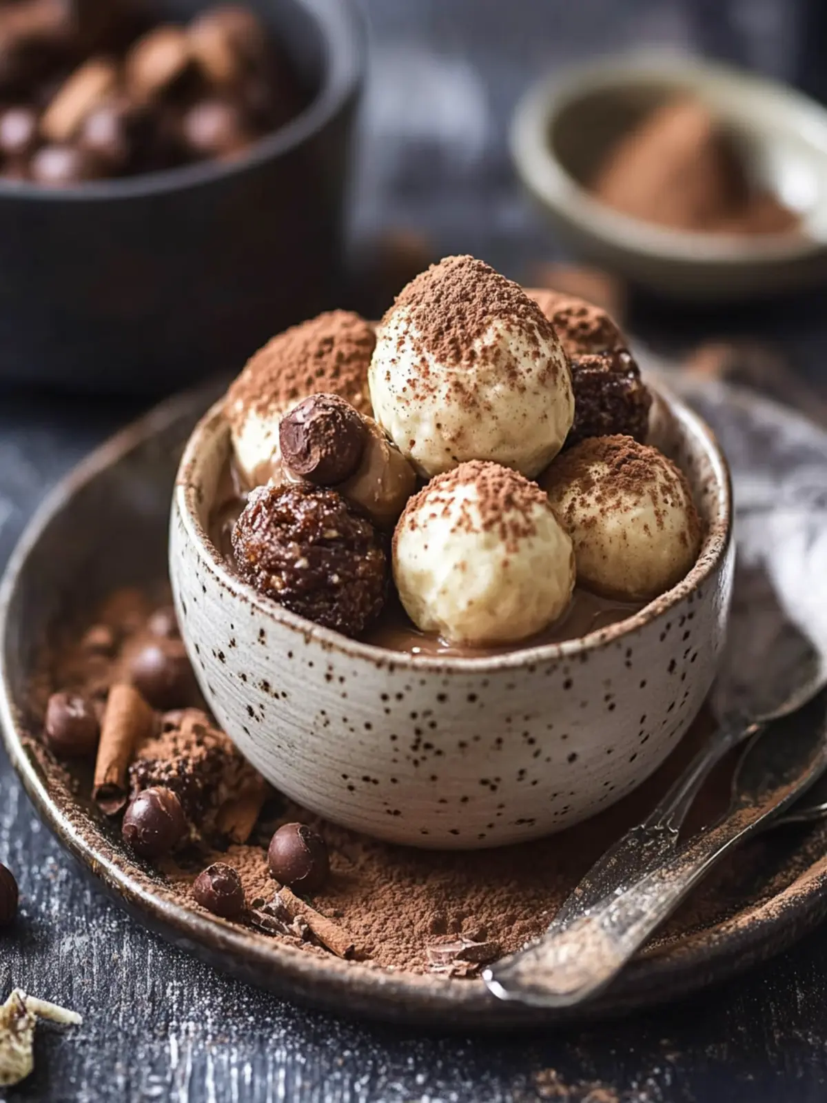 Verschenke selbstgemachte Tiramisu-Pralinen zu Weihnachten