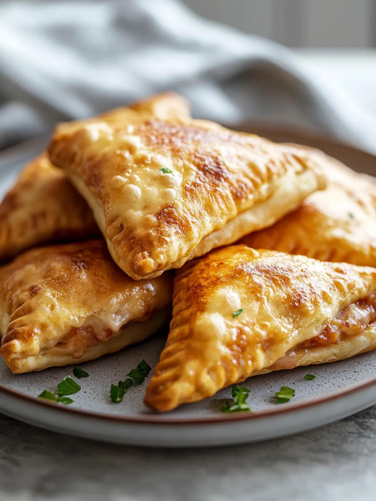 Airfryer Schinken-Käse-Taschen Rezept