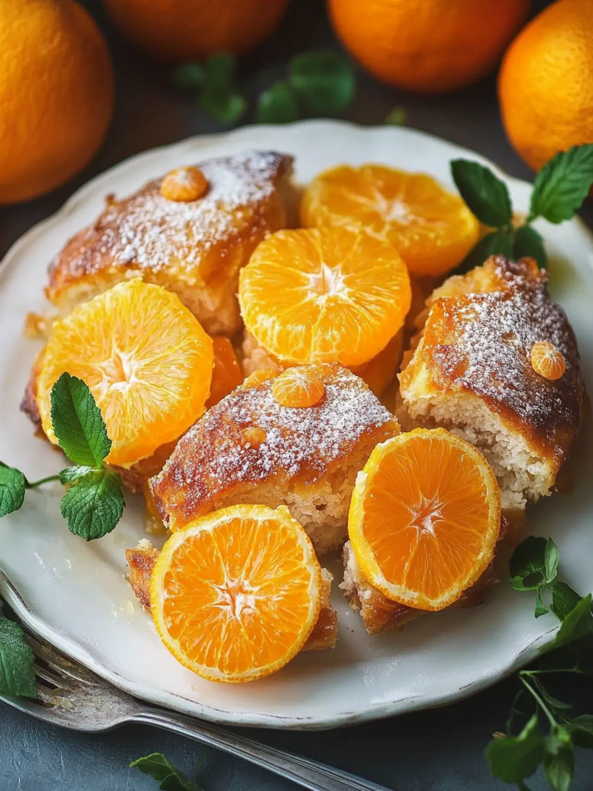 Gebratenes Hähnchen mit Orange