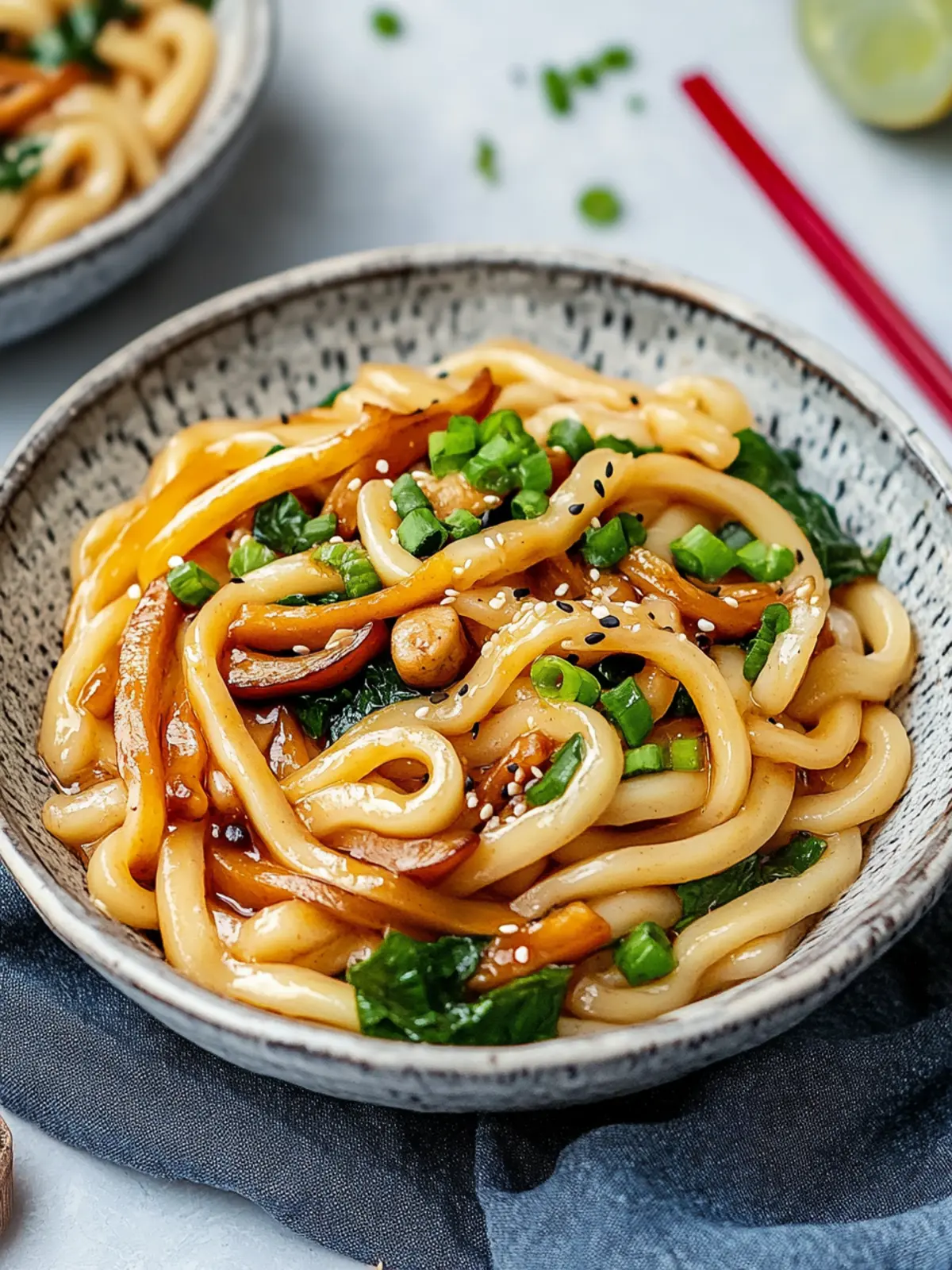 Gebratene Udon-Nudeln