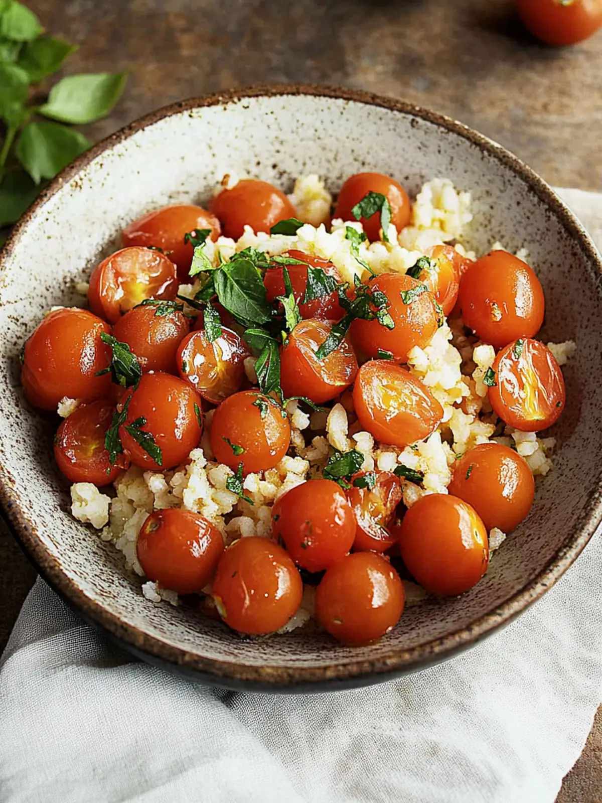 Tomatenhähnchen mit Reis