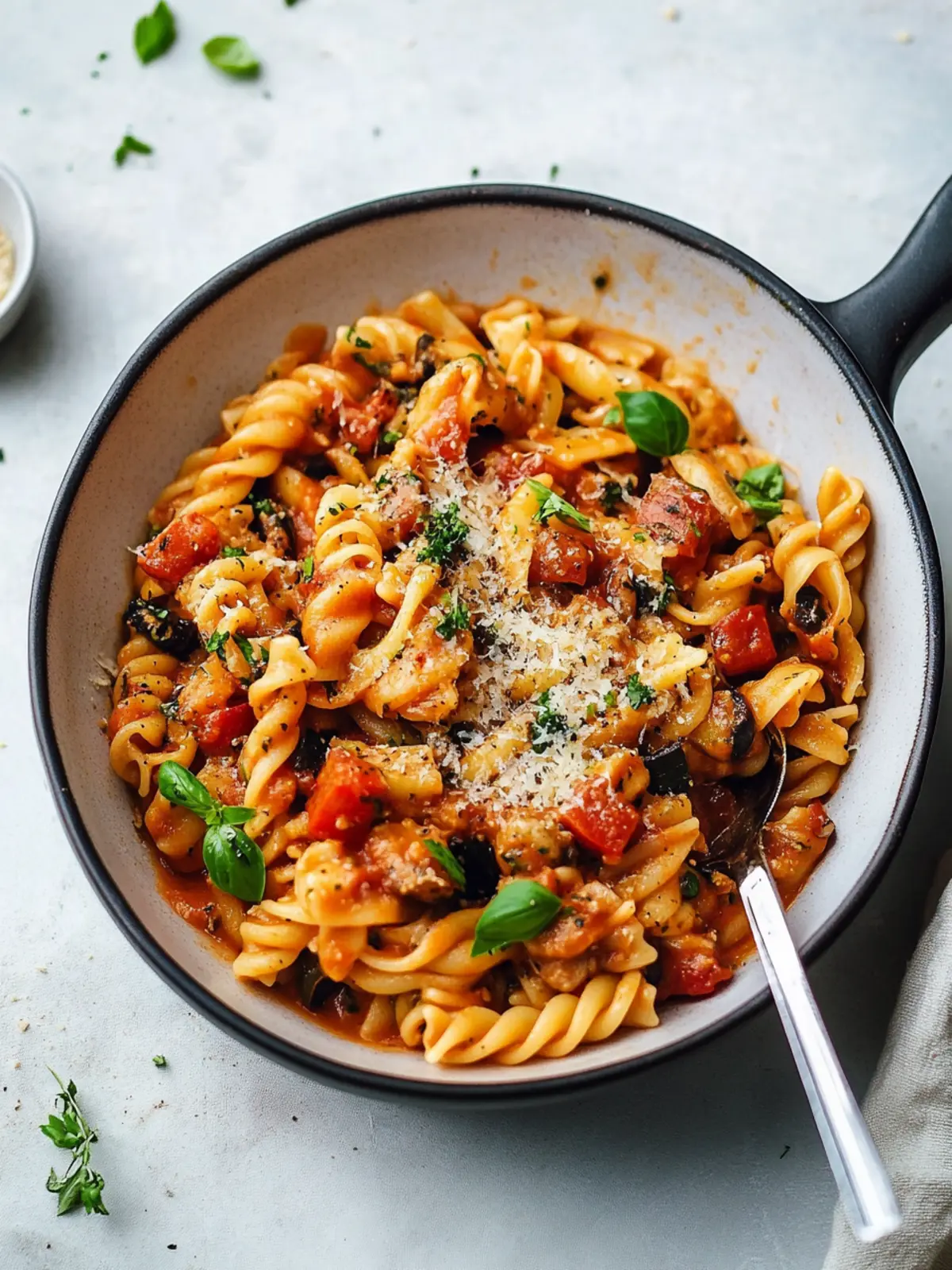 Ein-Topf-Pasta Rezept (vegan)