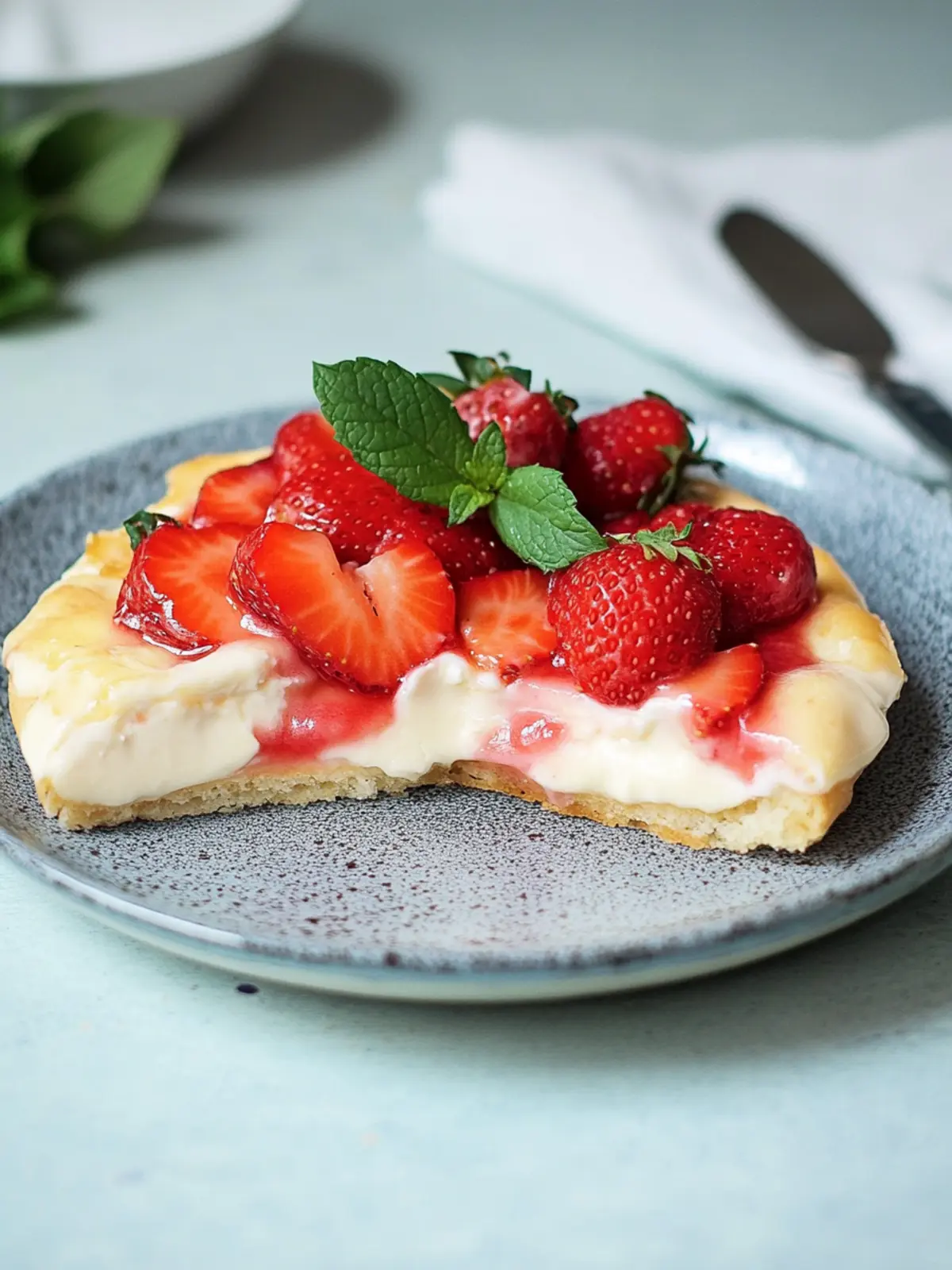 Einfache Erdbeer-Creme-Käse-Dänisch