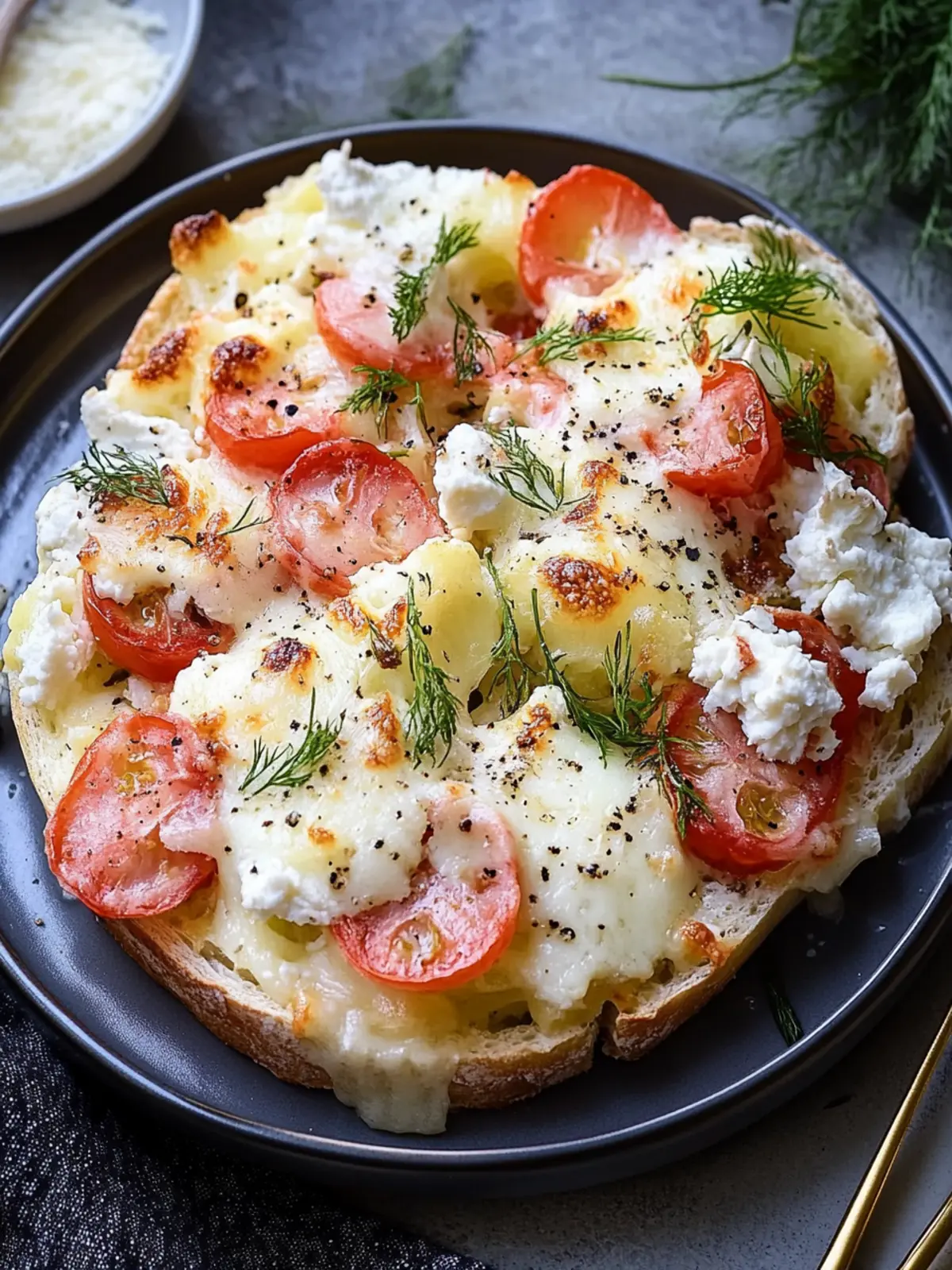 Blumenkohlauflauf mit Schinken und Käse