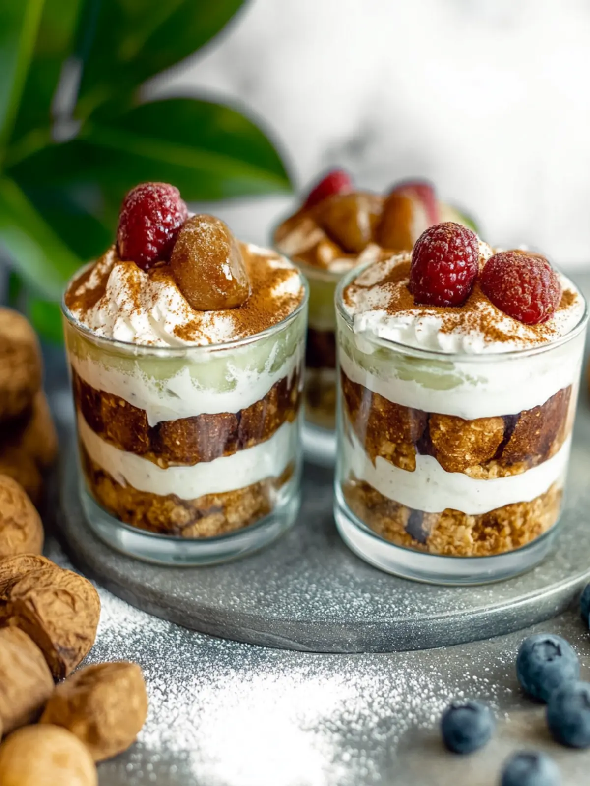 Lebkuchen Tiramisu mit Kirschen