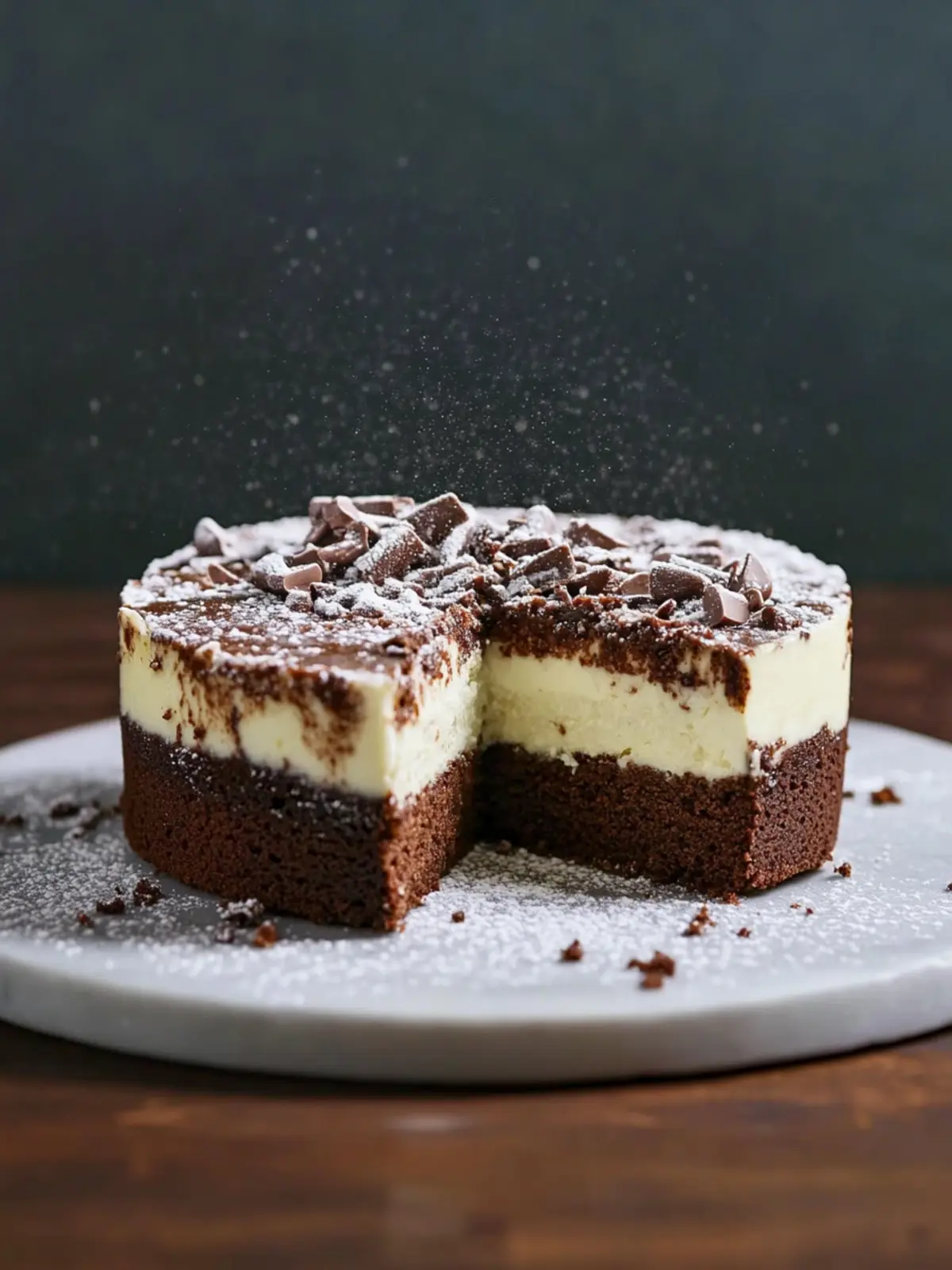 Brownieboden Käsekuchen
