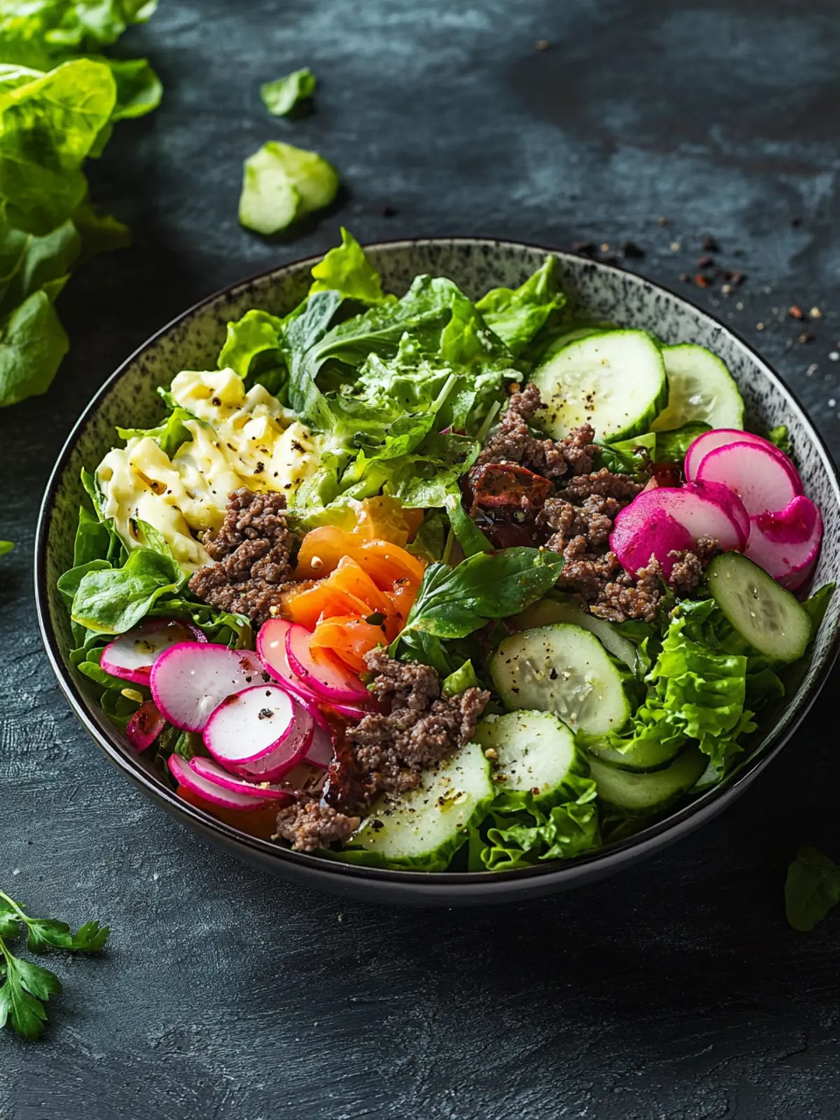 A salad doesn't fill you up.