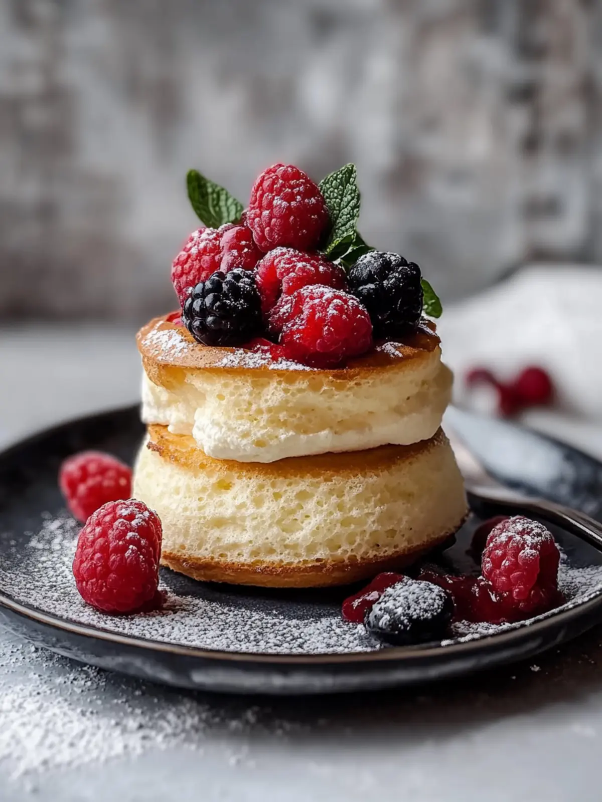 Flauschige Soufflé-Pfannkuchen