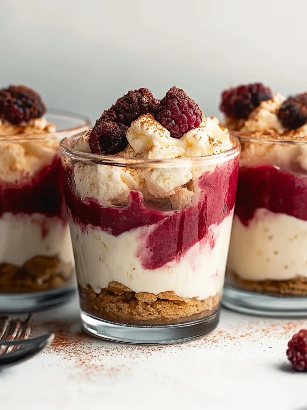 Christmas tiramisu with cherries simply festive