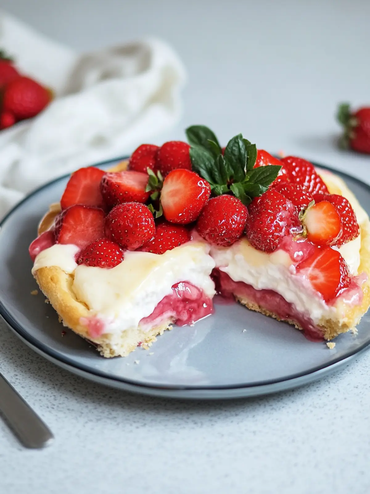 Einfache Erdbeer-Creme-Käse-Dänisch