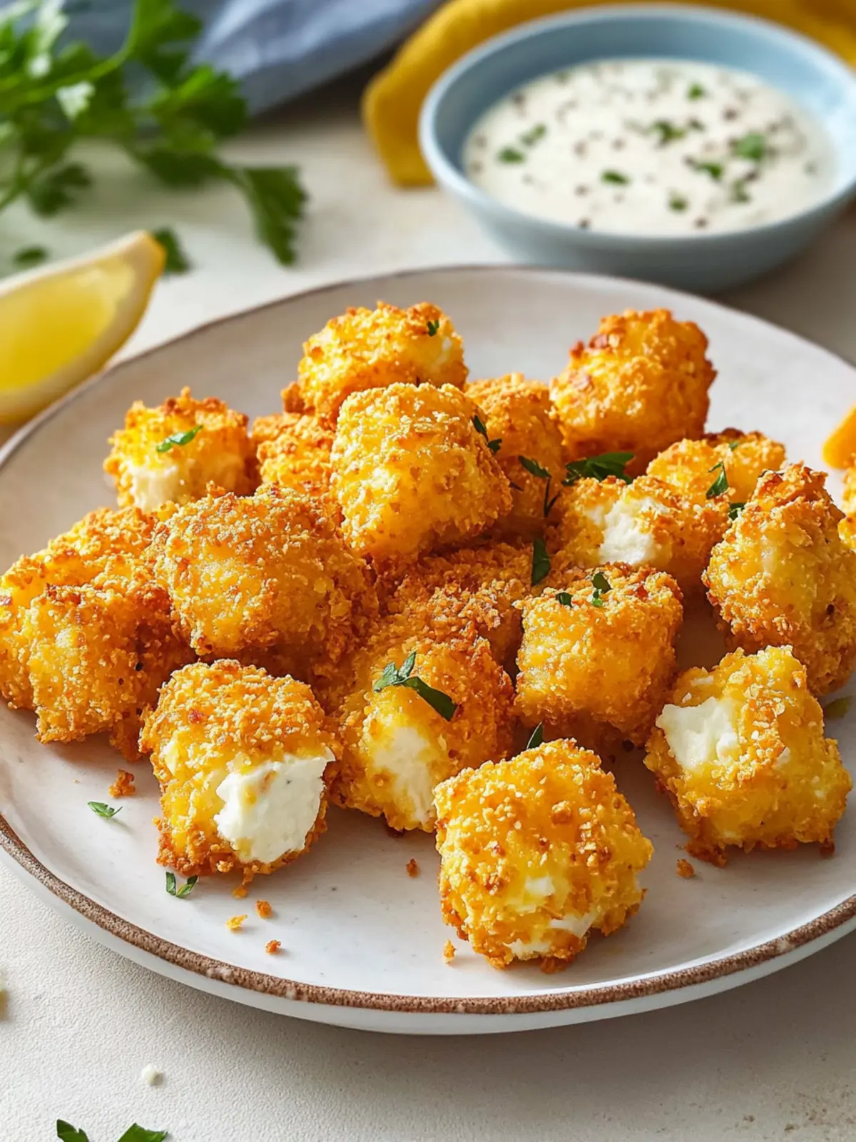 Feta-Bites from the Airfryer: A crispy snack in 10 minutes