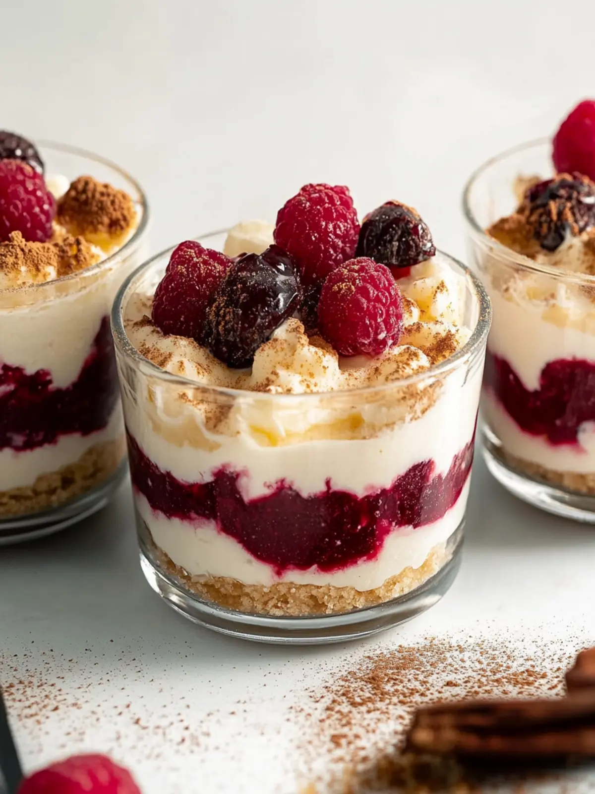 Christmas tiramisu with cherries simply festive