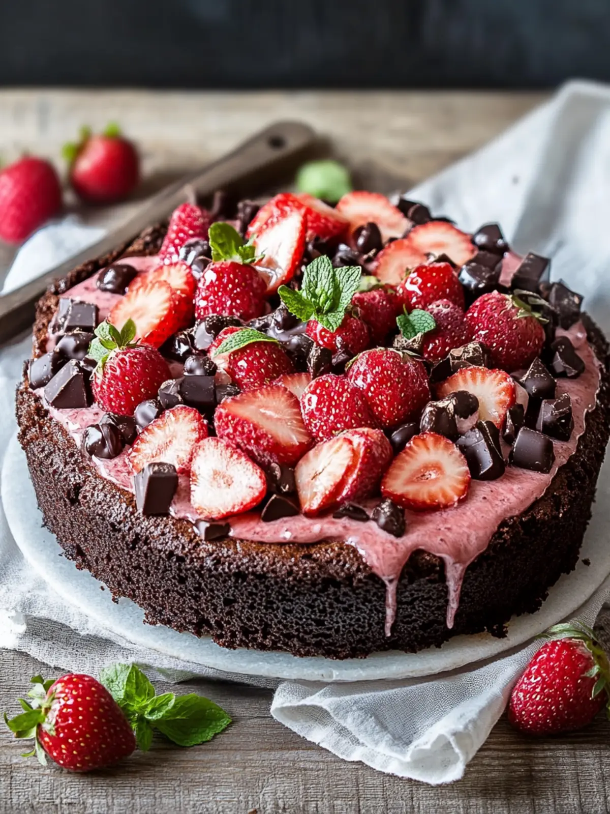 Kastenkuchen mit Erdbeeren und Schokolade: Lieblingskuchen