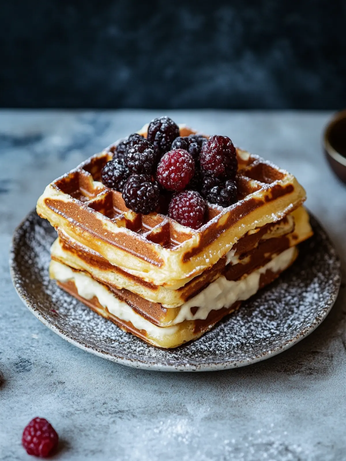 Belgische Waffeln Knoppers Stil