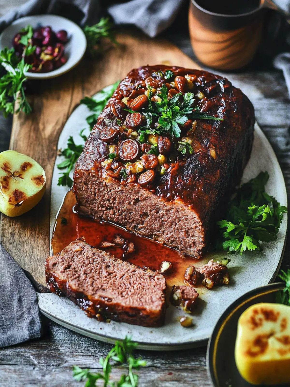Veganer Braten aus Bohnen