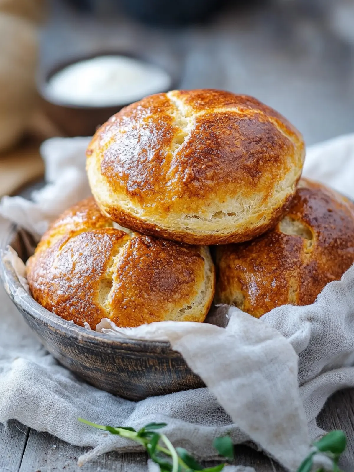Niedrigcarb Quarkbrötchen ohne Mehl