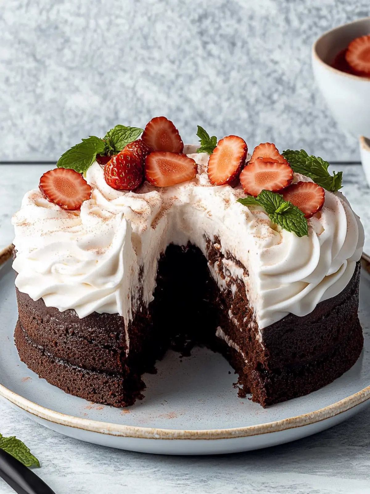 Ein-Schüssel-Schokoladen-Fudge-Kuchen (SO Feucht)