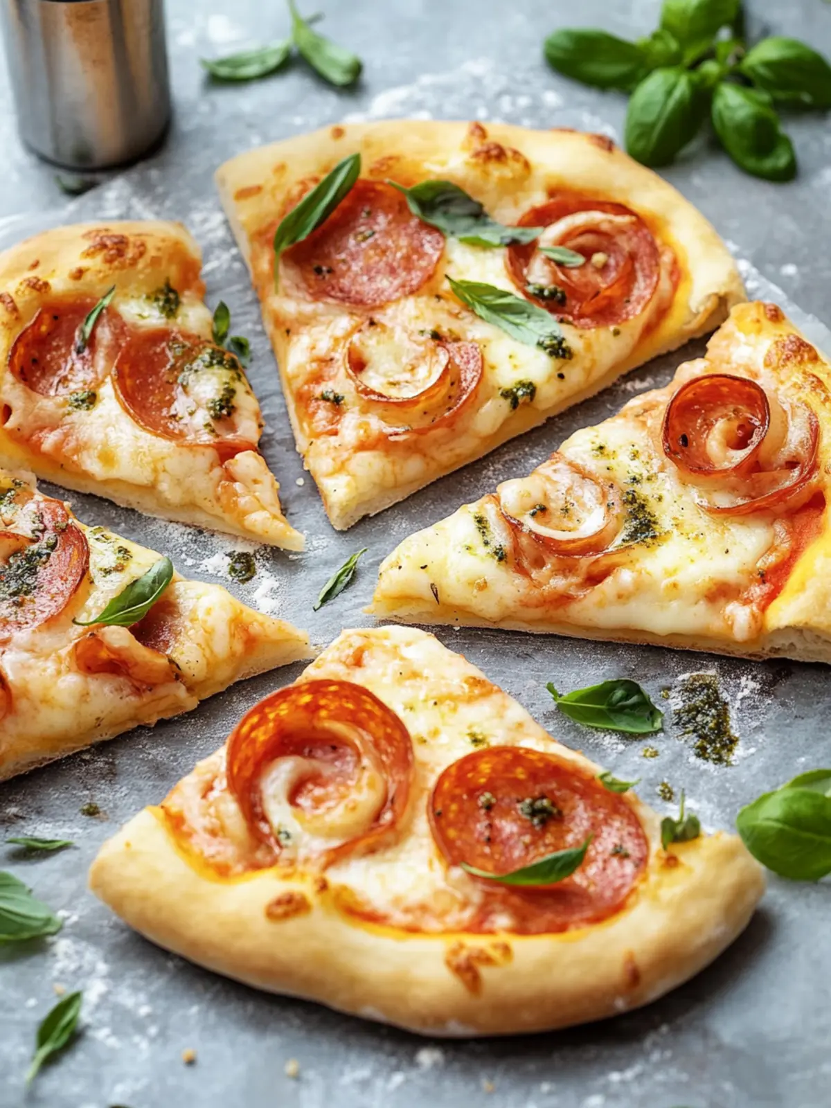 Pizzaschnecken mit Blätterteig