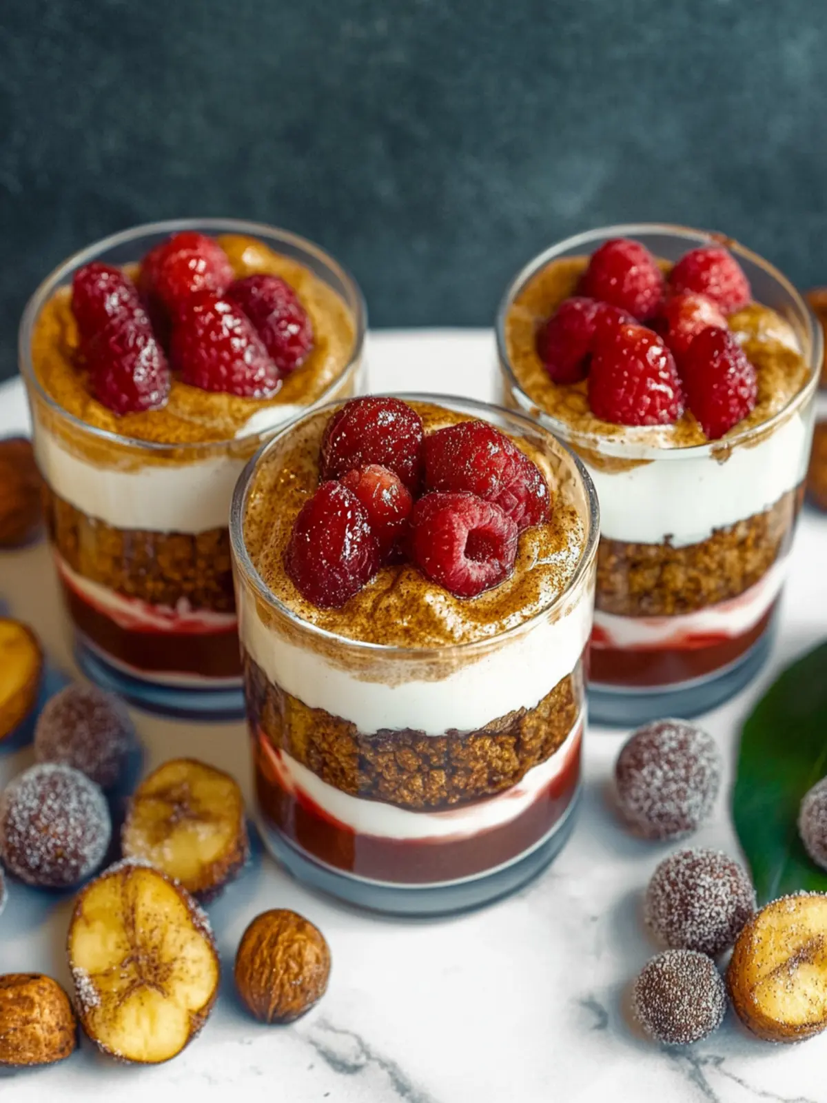 Lebkuchen Tiramisu mit Kirschen