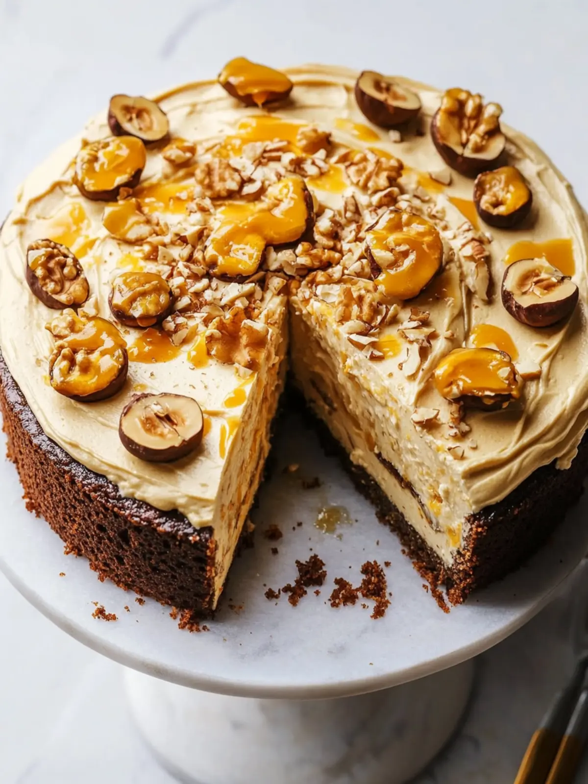 Erdnussbutter Keksteig Kuchen