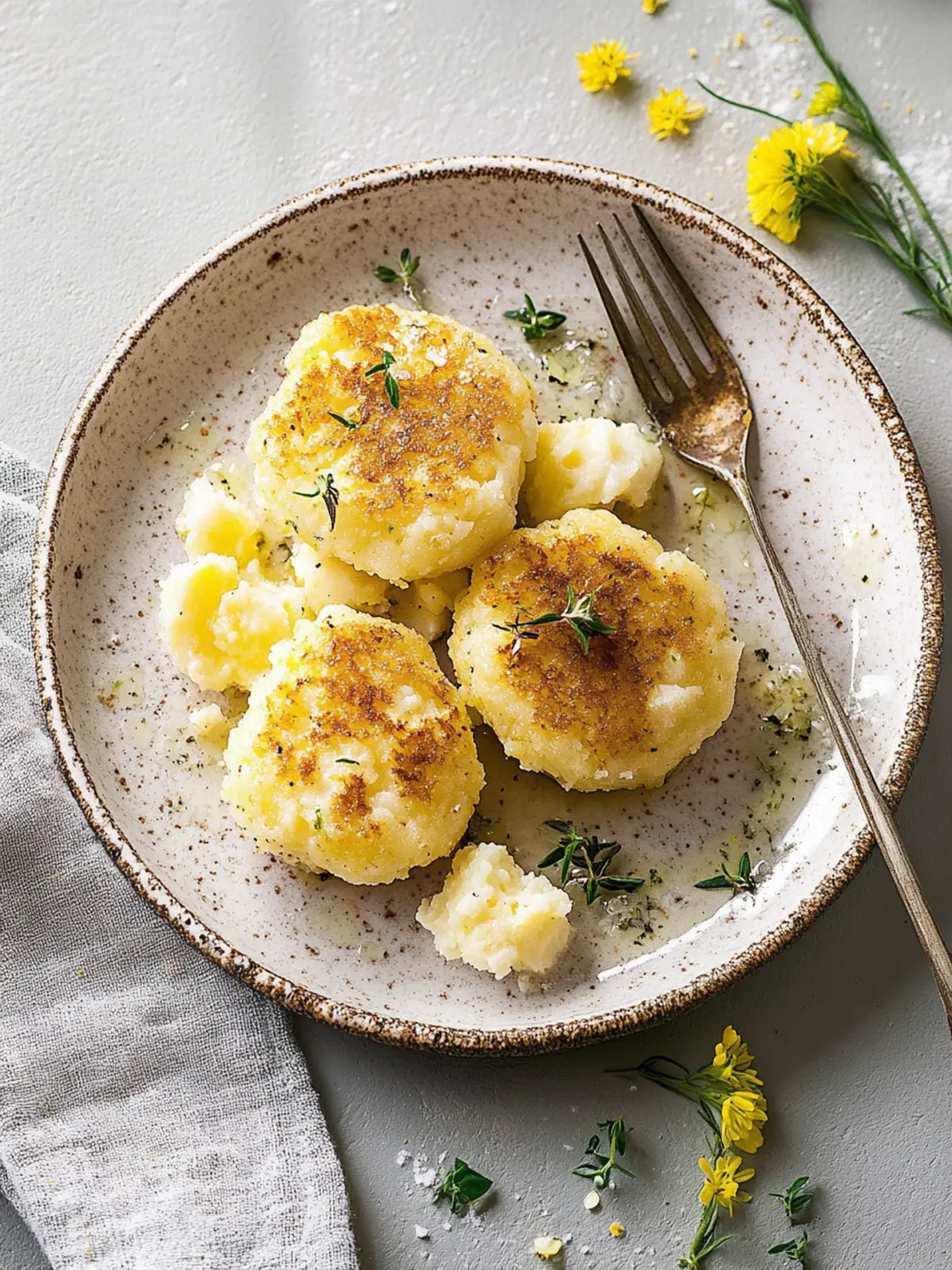 Crispy cauliflower patties