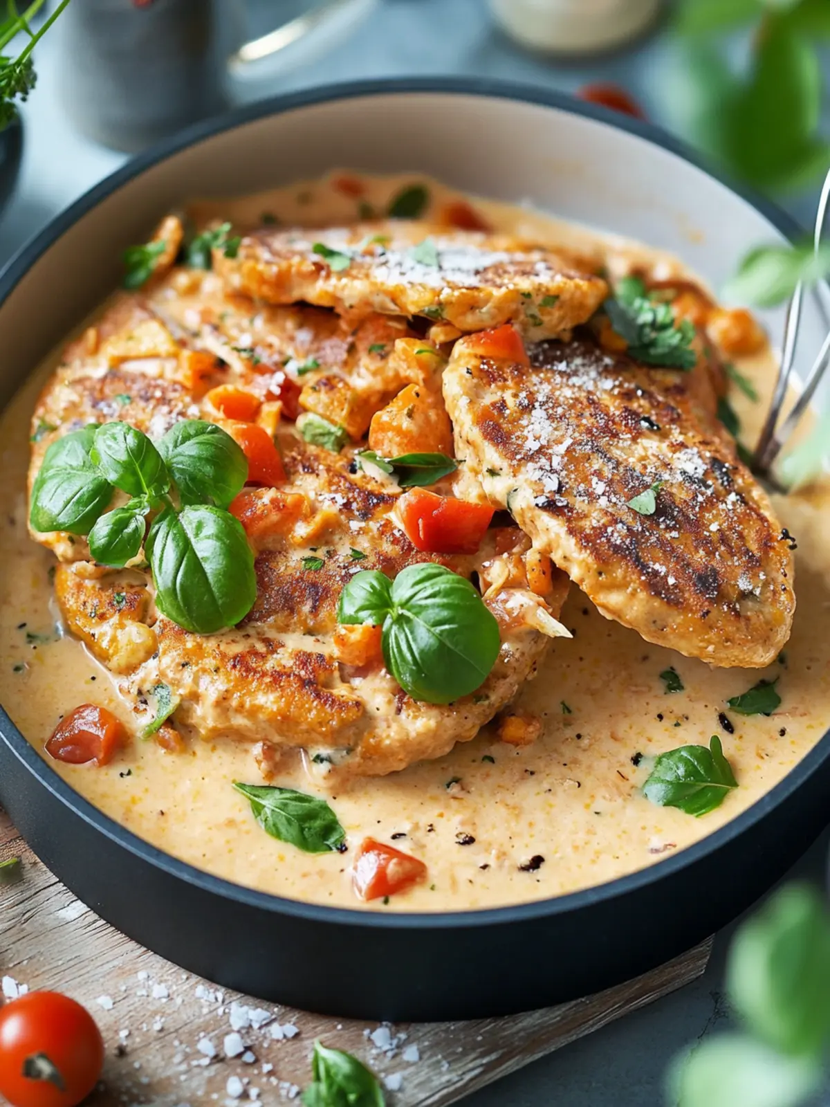 Vegetarisches Heirate Mich Hähnchen mit Quorn Filets