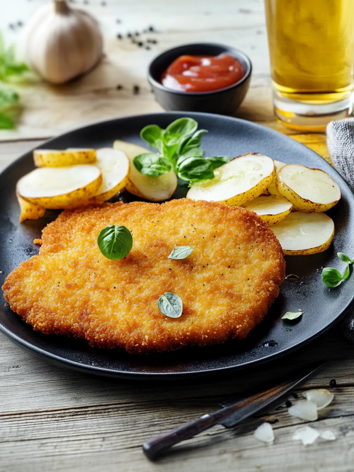 Schnitzel aus Weizen