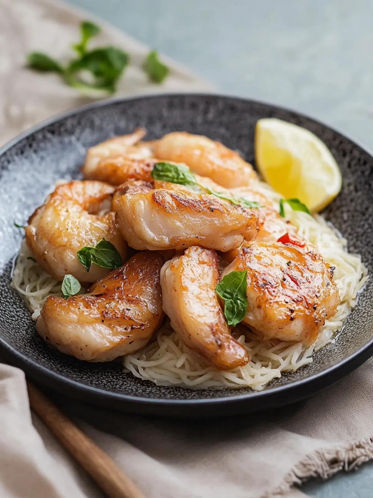 Hähnchenschenkel aus der Heißluftfritteuse