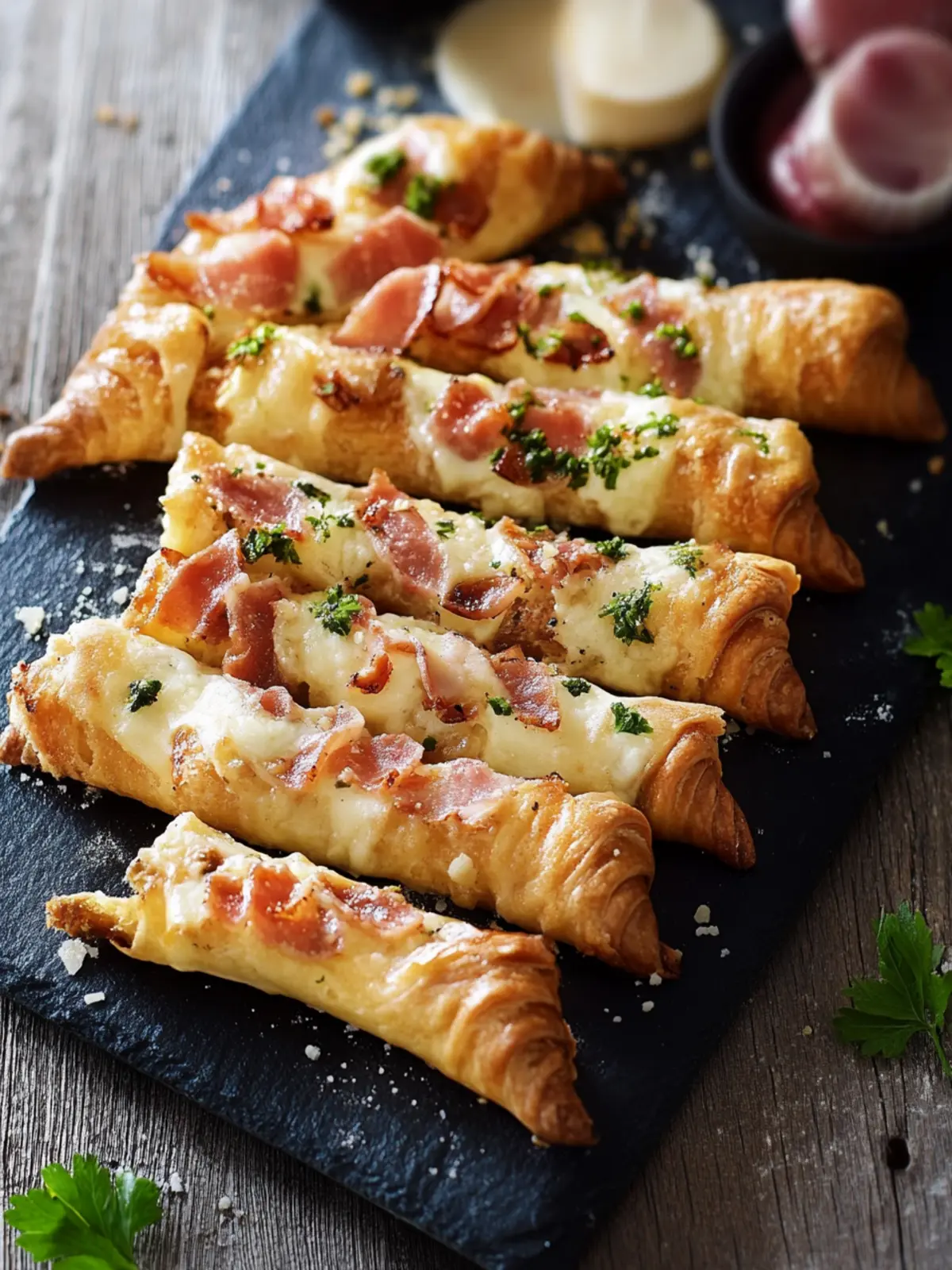 Knusperstangen mit Speck und Käse – 3-Zutaten-Rezept