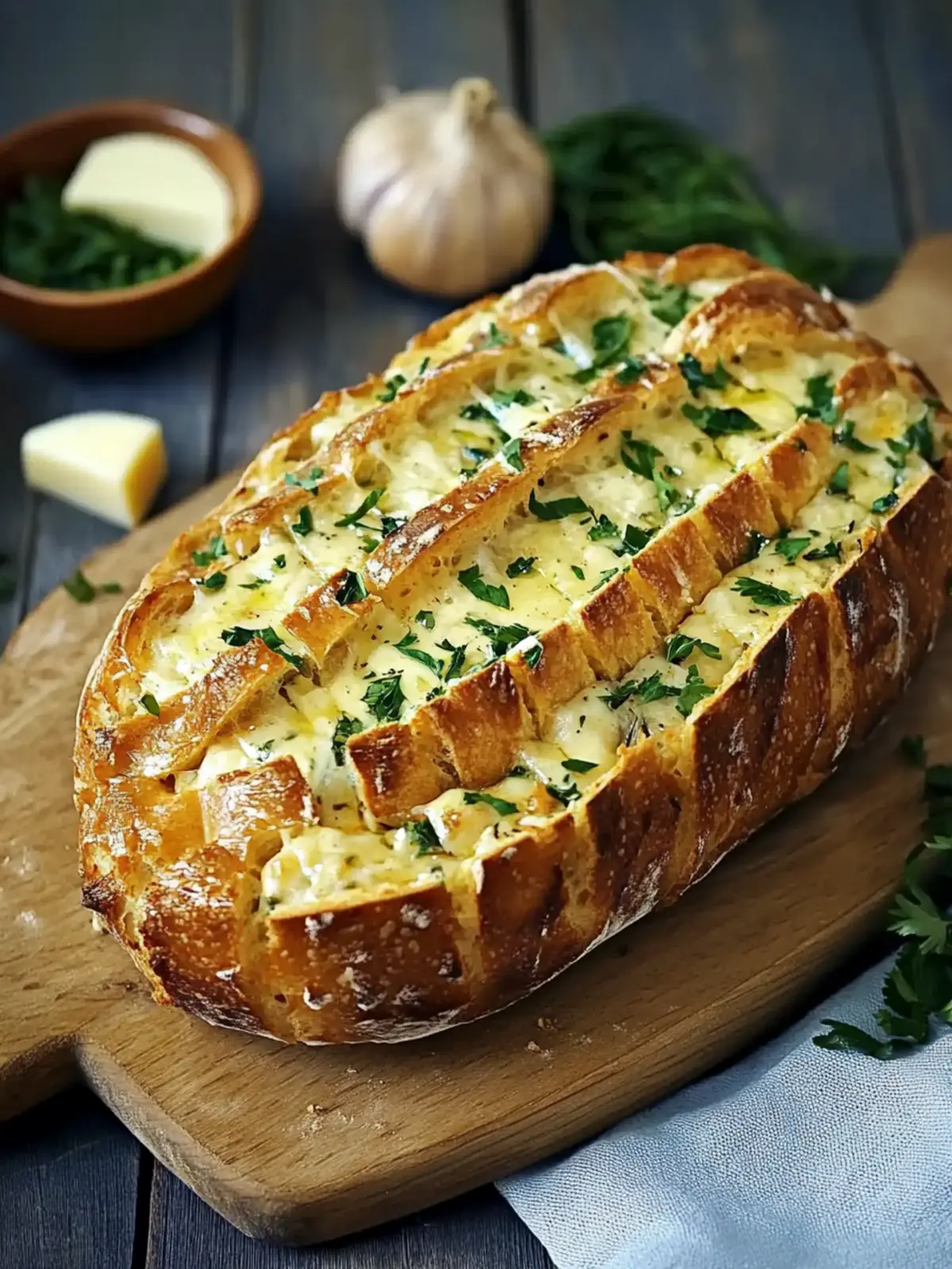 Zupfbrot mit Käse und Knoblauchbutter ist ideal zum Teilen und so lecker