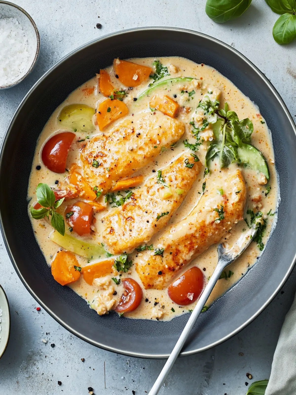 Vegetarisches Heirate Mich Hähnchen mit Quorn Filets