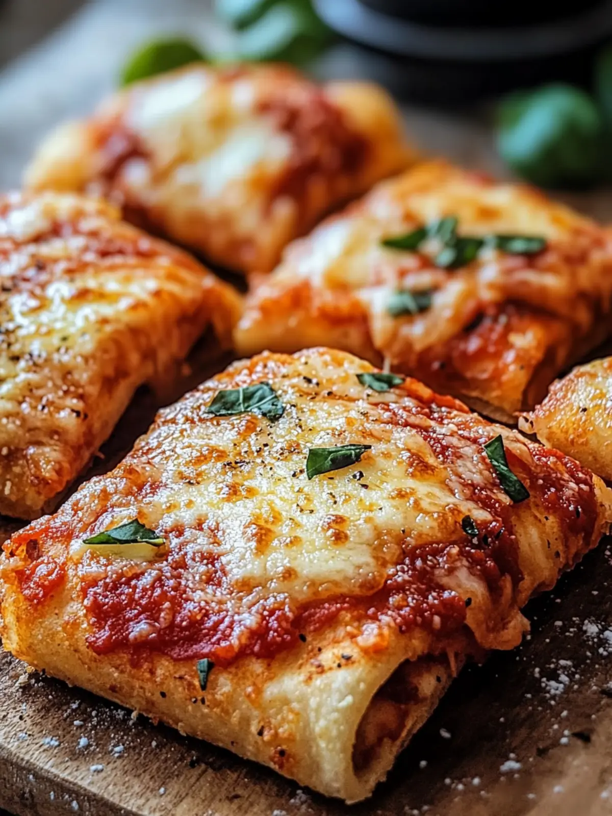 Knusprige Air Fryer Pizza Rollen