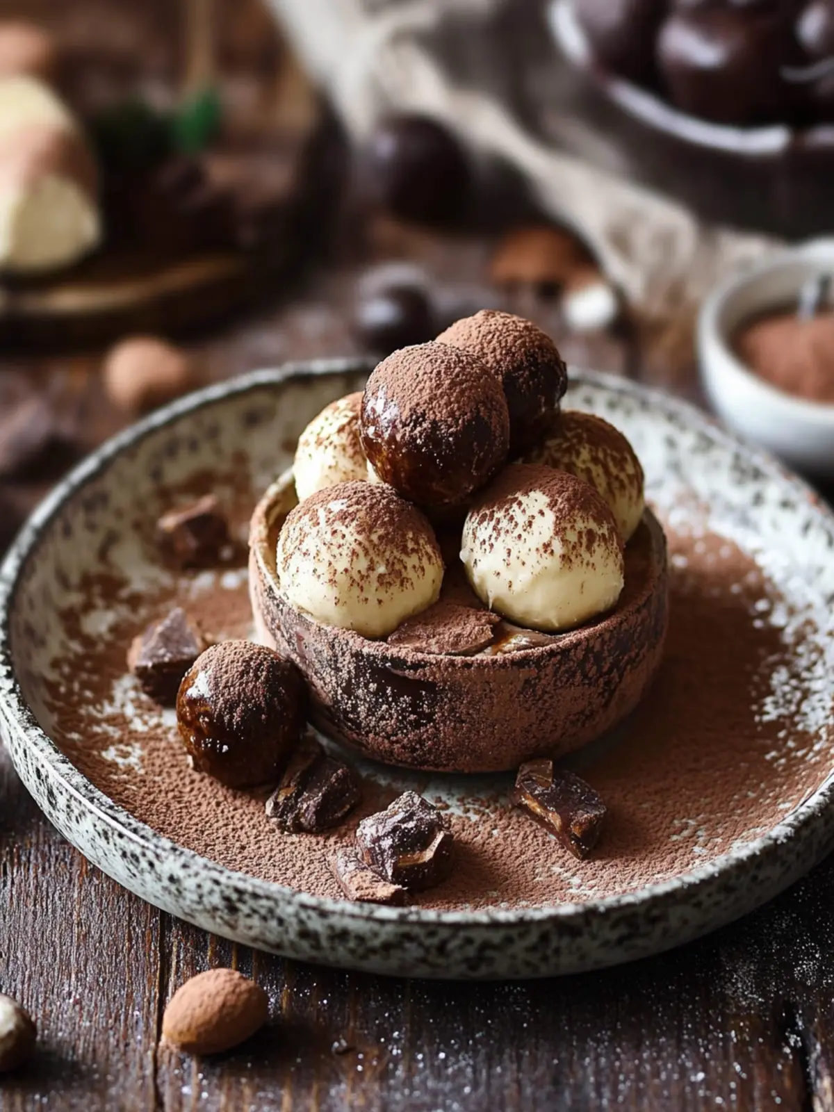 Verschenke selbstgemachte Tiramisu-Pralinen zu Weihnachten