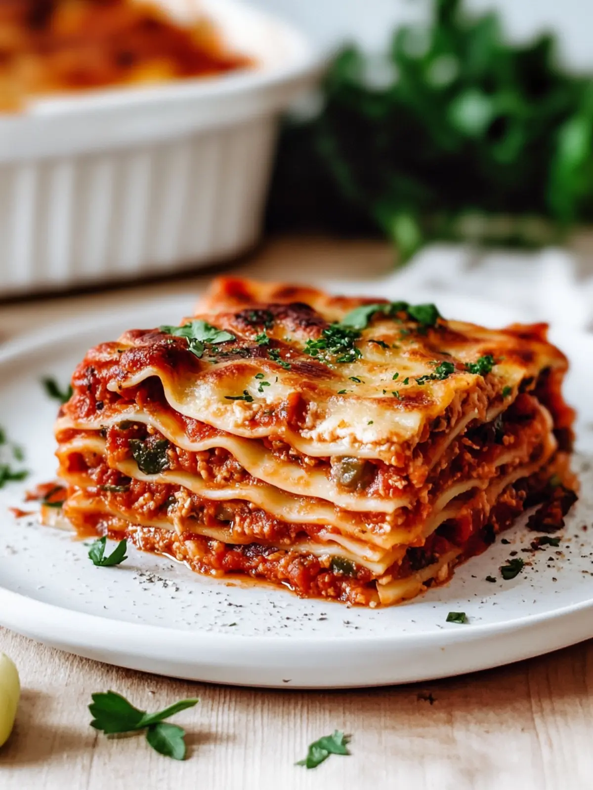 Vegane Lasagne-Rollen