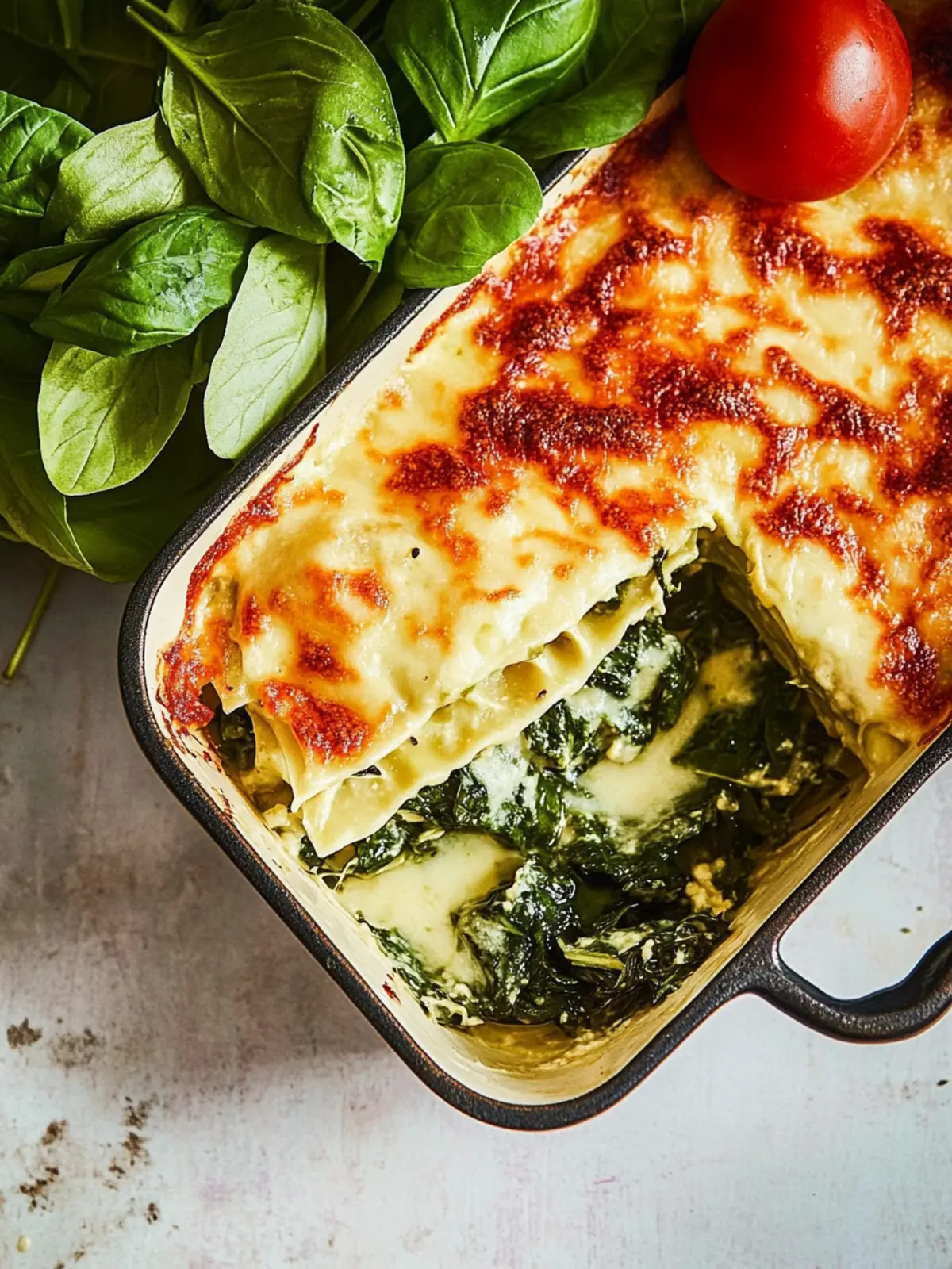 Spinatlasagne