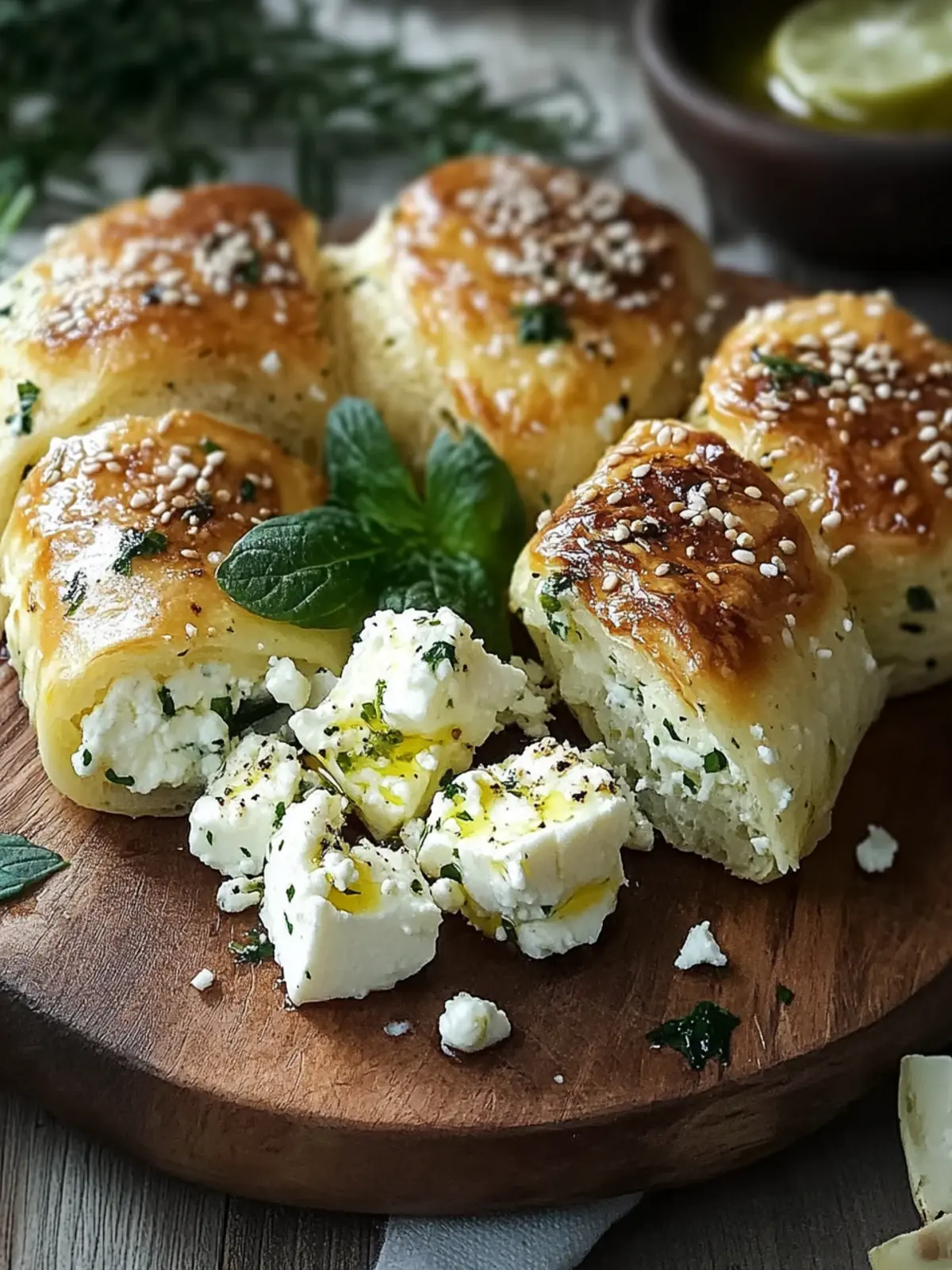 Knusprige Feta Röllchen Ofen