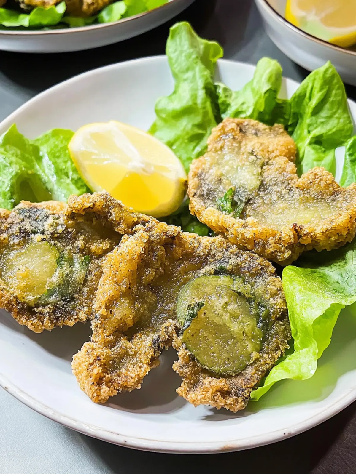 Austernpilz-Schnitzel mit gebratenem Kopfsalat